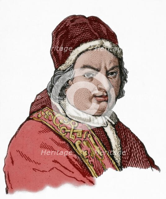 Benedict XIV (1675-1758), Italian Pope (1740-1758).  Creator: Unknown.