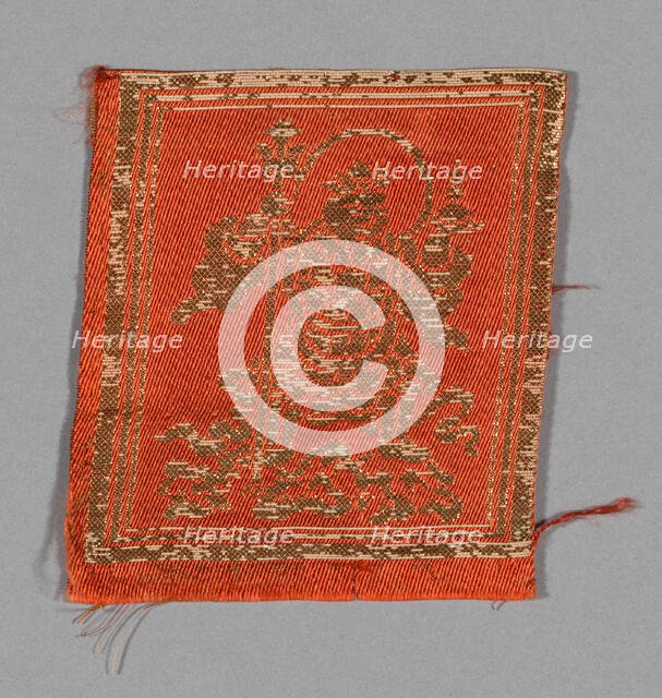 Fragment (Shitenno from Kesa), Japan, late Edo period (1789-1868), 1800/25. Creator: Unknown.