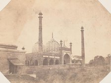 Jama Masjid Mosque, Delhi, 1850s. Creator: Unknown.