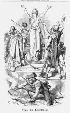 'Viva La Libertád', 1868. Artist: John Tenniel