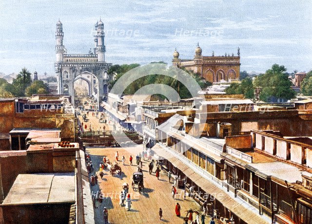 Principal Entrance Street, Hyderabad, India, early 20th century. Artist: Unknown