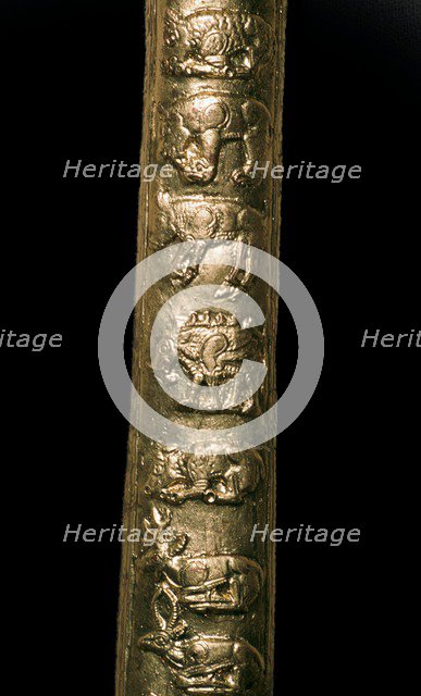 Scythian gold axe shaft-cover. Artist: Unknown