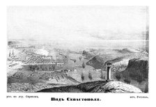 View of Sevastopol, 1855. Artist: Seryakov, Lavrenty Avksentyevich (1824-1881)