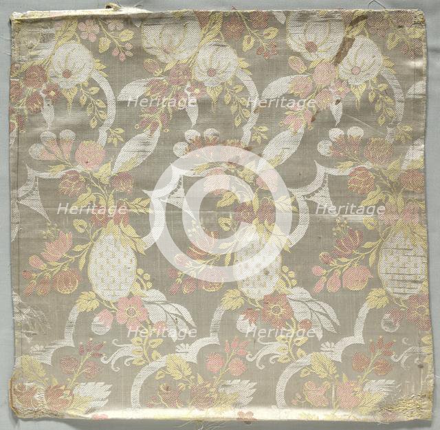 Silk Panel, 1700s. Creator: Unknown.