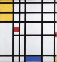 Image II 1936-43 with yellow, red and blue, 1936-1943. Creator: Mondrian, Piet (1872-1944).