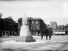 A general view across the market place, Wantage, Vale of White Horse, Oxfordshire, 1890,  Creator: Henry Taunt.