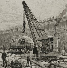 Steam crane, International Exposition, Paris, France, 1878. Creator: Unknown.