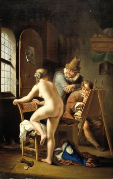 The Painter and his Model, 1690. Creator: Unknown.