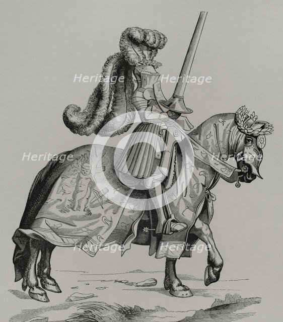 The champion of the tournament, 1877.  Creator: Unknown.