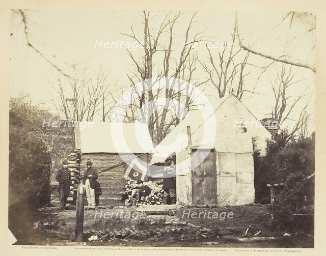 Residence Chief Quartermaster Third Army Corps, Brandy Station, December 1863. Creator: James Gardner.