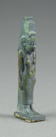 Amulet of the Goddess Isis, Egypt, Third Intermediate Period, Dynasty 21-25 (1070-656 BCE). Creator: Unknown.