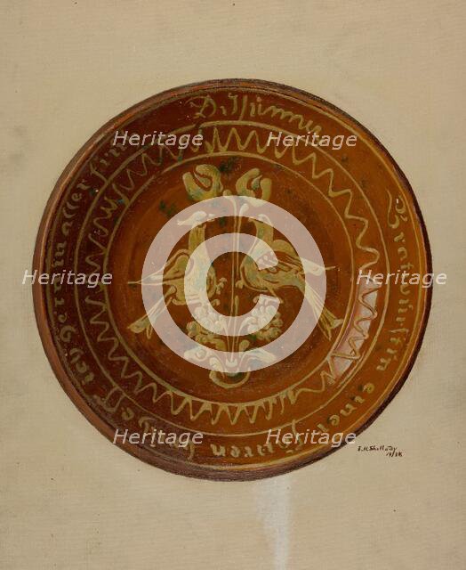 Pa. German Dish, 1938. Creator: Eugene Shellady.