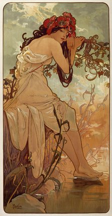 'Summer', 1896.  Artist: Alphonse Mucha