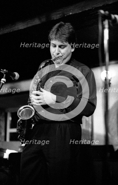 Nigel Hitchcock, Watermill Jazz Club, Dorking, Surrey, Sept 2000.  Artist: Brian O'Connor.