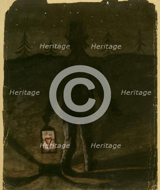 The Night Wanderer, 1890-1896. Creator: Hugo Simberg.