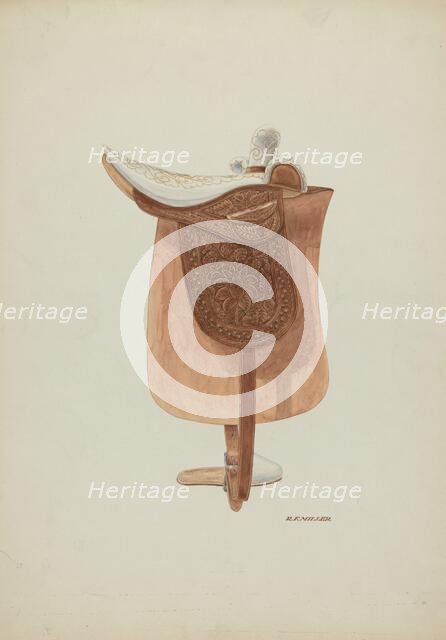 Side Saddle, c. 1940. Creator: Randolph F Miller.