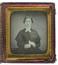 Untitled [portrait of a young woman], c. 1850.  Creator: Unknown.