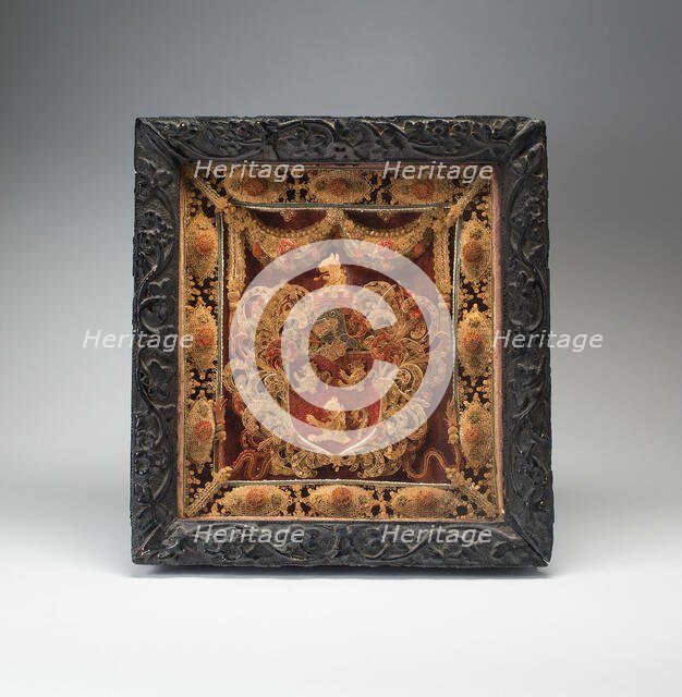 Shadow Box with Coat of Arms, England, Late 17th to early 18th century. Creator: Unknown.