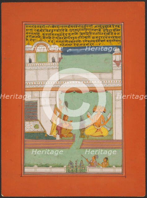 Ragini Khambavati, Page from a Jaipur Ragamala Set, 1750/70. Creator: Unknown.