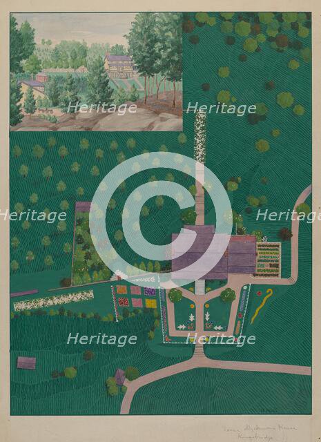 Isaac Dyckman House, c. 1936. Creator: Helen Miller.