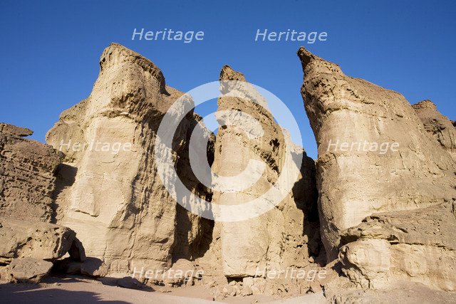 King Solomon's Pillars, Timna Valley Park, Israel. Artist: Samuel Magal