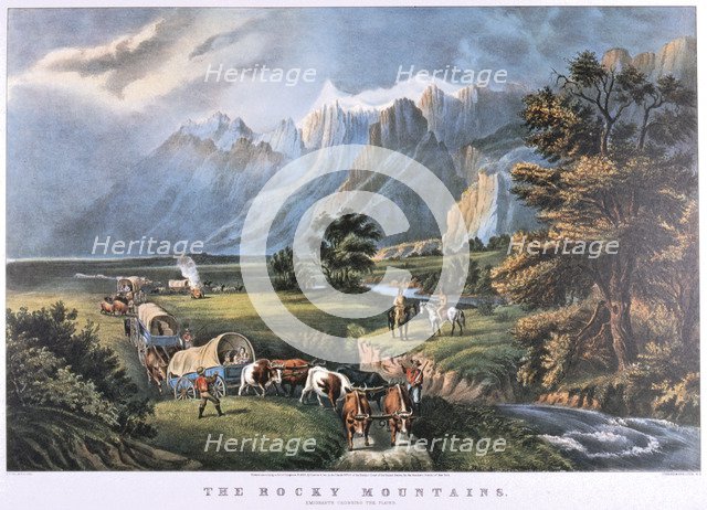 'The Rocky Mountains', c1834-c1876. Artist: Frances Flora Bond Palmer