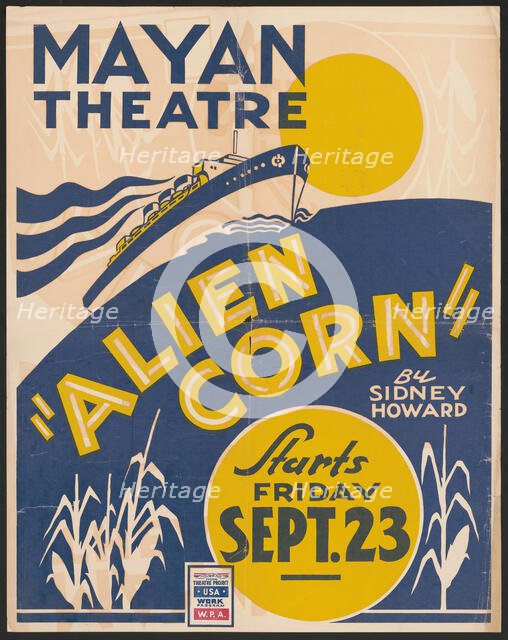 Alien Corn, [Los Angeles]. [193-].  Creator: Unknown.