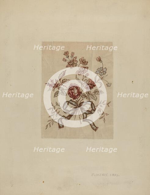 Printed Linen, c. 1937. Creator: Millia Davenport.