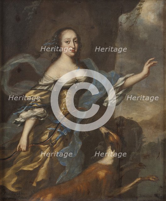 Portrait of Princess Anna Dorothea of Holstein-Gottorp (1640-1713).