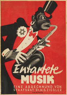 Degenerate music (Entartete Musik), 1938. Creator: Tersch; Ludwig (active 1930s-1940s).