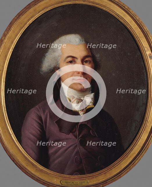 Portrait of an unknown person, from the revolutionary era, 1793. Creator: Louis Brion de la Tour.