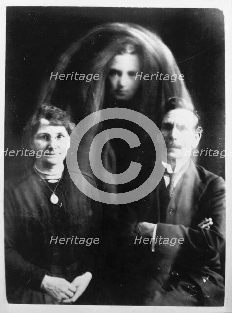 A 'psychic photograph', c1890-c1910. Creator: Unknown.