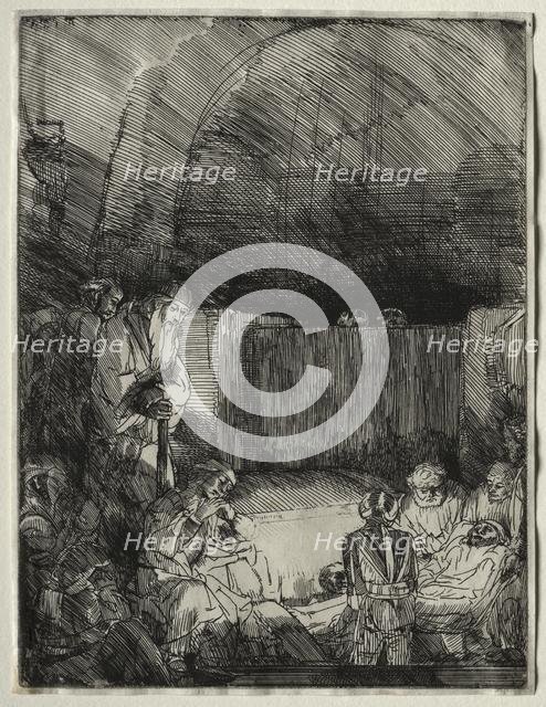 The Entombment, c. 1654. Creator: Rembrandt van Rijn (Dutch, 1606-1669).