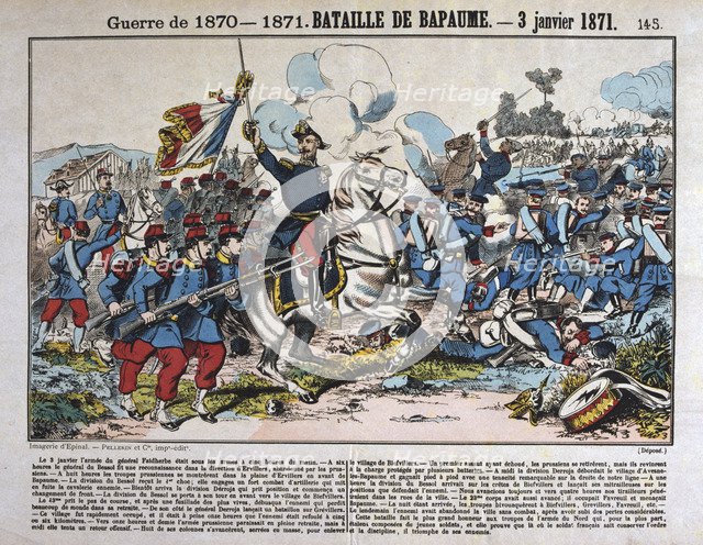 Battle of Bapaume, Franco-Prussian war, 3 January 1871. Artist: Anon