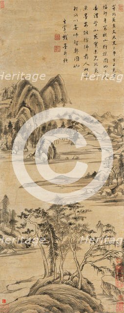 Illustration to the Poem by Lin Hejing, Early 17th cen. Creator: Dong Qichang (1555-1636).