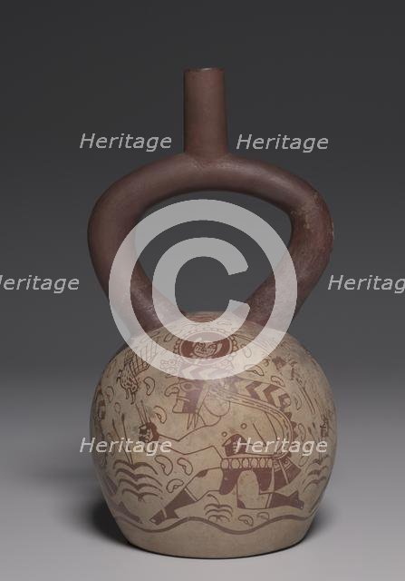 Vessel with Running Figures, 450-550. Creator: Unknown.