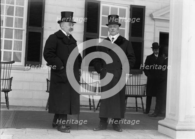 Serbian Mission To The U.S. at Mount Vernon, with Sec. Lansing, 1918. Creator: Harris & Ewing.