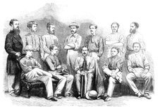 The cricket-match between Madras and Calcutta: the Madras Eleven, 1864. Creator: Unknown.