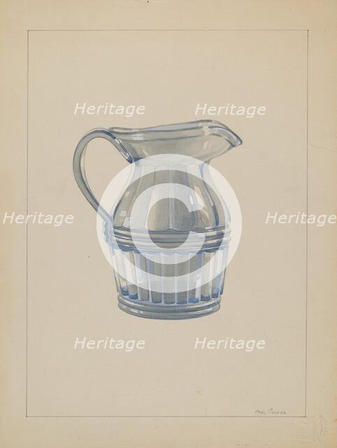 Cream Pitcher, 1935/1942. Creator: Charles Caseau.