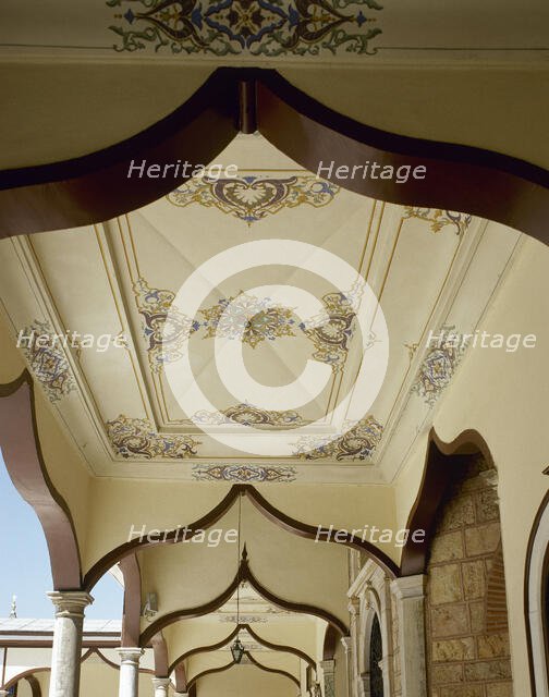 Portico, Green Mosque (Yesil  Camii) or Mosque of Mehmed I, Bursa, Turkey, 1999.  Creator: LTL.