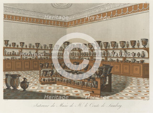 Interior of the Mr. Compte de Lamberg' Collection, 1813 [-1824].  Creator: Benedikt Piringer.