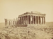 Parthenon, from the northwest, 1870. Creator: Petros Moraites.