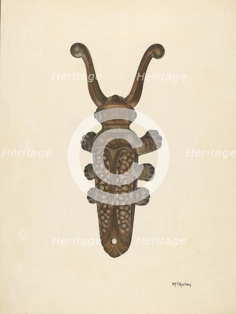 Bootjack, c. 1940. Creator: William McAuley.