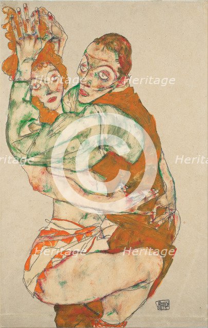 Lovemaking, 1915. Artist: Schiele, Egon (1890–1918)