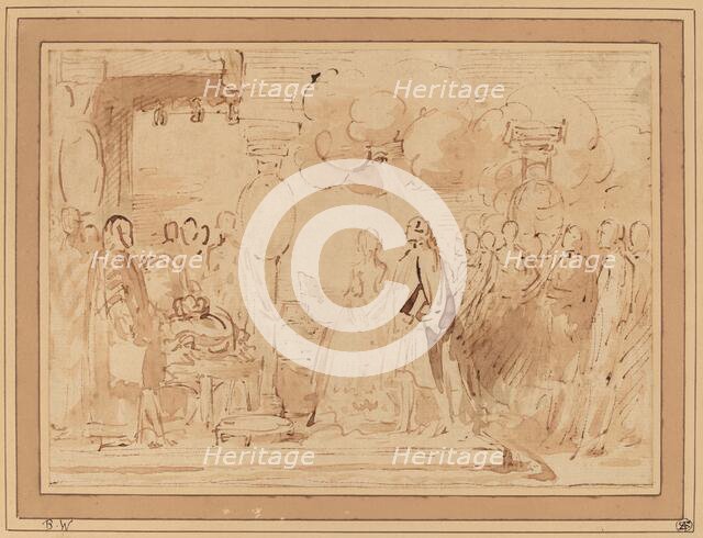 George III Resuming Royal Power, c. 1789. Creator: Benjamin West.
