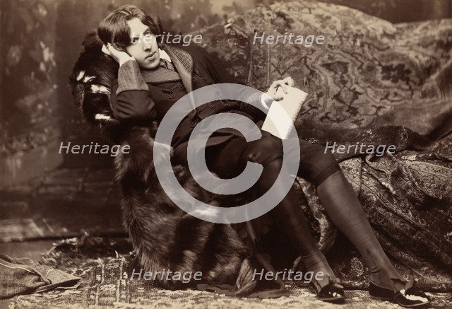 Oscar WiIde, Irish writer, wit and playwright, 1882. Artist: Napoleon Sarony