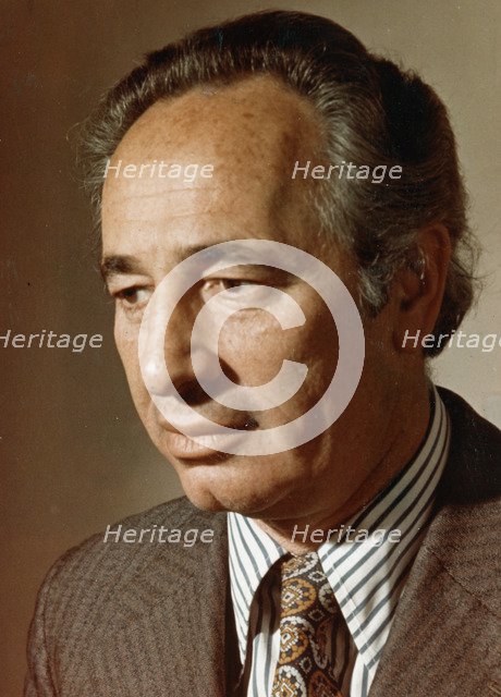 Shimon Peres (1923- ), Deputy Prime Minister of Israel and Labour Party leader. Artist: Unknown