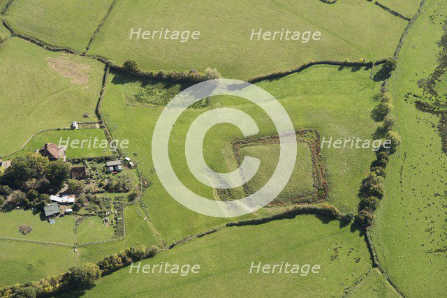Medieval moated site and adjacent hythe, Lowden Farm, Kent, 2017. Creator: Historic England Staff Photographer.