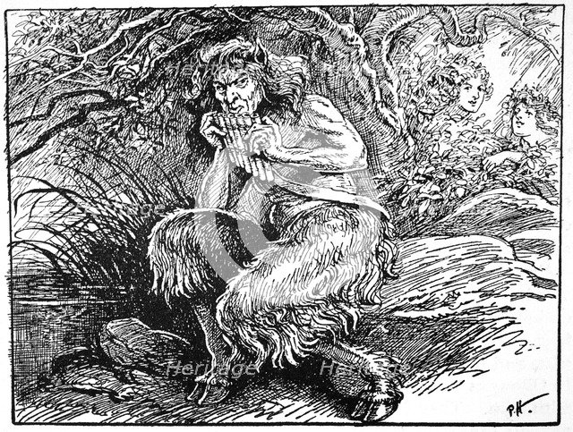 Pan, from 'The Book of Myths' by Amy Cruse, 1925. Artist: Unknown
