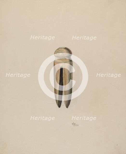 Clothes Pin, c. 1938. Creator: Ralph Atkinson.